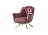 Poltrona Chesterfield Di Design Salotto Imbottito Esclusivo Monoposto