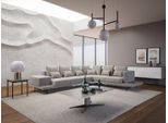Mobili Imbottiti Divano Grigio Divano A L Design Divano Ad Angolo Soggiorno Tavolino Jvmoebel