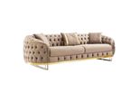 Elegante Divano Chesterfield A Tre Posti Per Il Soggiorno Jvmoebel