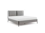 Letto Moderno Grigio Matrimoniale Struttura In Metallo Letti Tessili Jv Moebel