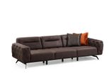 Divano Chesterfield A Quattro Posti Marrone Divano A 4 Posti In Tessuto Jvmoebel
