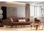 Divano Chesterfield A Quattro Posti In Similpelle Marrone Divano A 4 Posti Jvmoebel