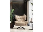 Poltrona Wing Poltrona Imbottita 1 Posto Marrone Poltrona In Pelle Moderna