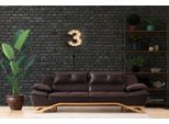 Divano Tre Posti Design Divano 3 Posti Nero Jvmoebel