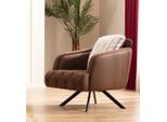 Poltrona Wing Chair Imbottita 1 Posto Poltrona Imbottita In Ecopelle Marrone