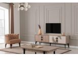Set Soggiorno Mobile Tv + Tavolino In Legno Marrone Jvmoebel