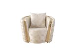 Poltrona Monoposto Lusso 1 Posto Sedile Imbottito Design Tessile Moderno Nuovo Jvmoebel