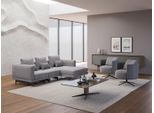 Set Soggiorno Divano Angolare A L + 2X Poltrone + Tavolino 4Pz Jvmoebel