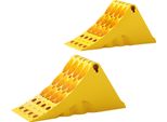 Cunei Ruota Wiltec Per Autocarri 2 Pezzi Fino A 6,5 T, Cunei Freno Antiscivolo 478 X 200 X 230 Mm Per Rimorchi E Camper, Cunei Ruota Auto Per Roulotte