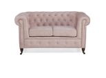 Lusso Divano A 2 Posti Imbottito Divano In Tessuto Set Divano Chesterfield Nuovo