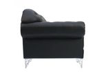 Divano Chesterfield Divano Imbottito Tessuto Pelle Imbottitura Suite Divani Jvmoebel ®