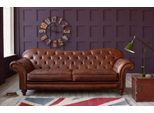 Lusso Chesterfield Soggiorno Divano Marrone Divano Seduta Imbottitura Tessile Divani Nuovo
