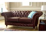 Chesterfield Uomo Club Divano Divano In Pelle 2 Posti Marrone Nuovo Jvmoebel ®