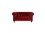 Divano Barocco Rococò - Divano Chesterfield In Tessuto 2 Posti In Pelle Tessile Jvmoebel ®