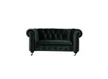 Chesterfield 2 Posti Divano Classico Di Lusso Barocco Rococò Divano In Pelle Tessile Nuovo
