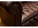 Chesterfield 4 Posti Classico Di Lusso Barocco Rococò Divano Divano In Pelle Nuovo