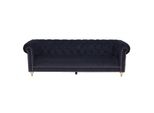 Chesterfield 4 Posti Divano Classico Di Lusso Barocco Rococò Divano In Pelle Tessile