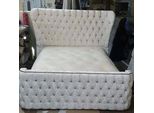Chesterfield Camera Da Letto Letti Tessile 180X200Cm Velluto Grande Hotel Letti Nuovo