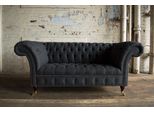 Divano Tessile In Tessuto Divano Chesterfield Grandi Divani Xxl Sedile Imbottito 185Cm Divani