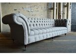 Divano In Tessuto Divano Chesterfield Grandi Divani Xxl Divani Seduta 265Cm Imbottitura