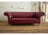 Divano In Pelle Divano Chesterfield Divano Imbottito Divano Tessuto 225Cm Tre Posti