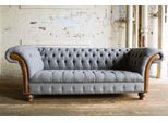 Set Divano Chesterfield Di Design 3 Posti In Tessuto Divano Imbottito Divani Divani Imbottiti