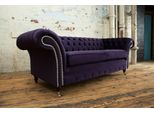Divano Chesterfield Design Divano 3 Posti Tappezzeria Divani Tessile Classico Di Lusso
