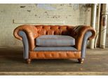 Poltrona Tappezzeria Mobili Chesterfield Divano Tessile Pelle Tessuto Divano Monoposto Marrone