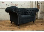 Divano Nero Divano Tappezzeria Chesterfield Sedute Tessuto Tessuto Pelle Divani Nuovo