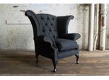 Poltrona Divano Tappezzeria Designer Tessile Rivestimento Divano 1 Posto Seduta Chesterfield