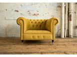Divano Chesterfield Design Poltrona Divano Imbottito Divano Tessile Di Lusso 1 Posto #376