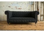 Divani Imbottiti 3 Posti Chesterfield Design Divano Di Lusso Divano Di Velluto Divani Nero