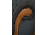 Divano Chesterfield Divano Tappezzeria Design 3 Posti Set Divani Tre Posti Nero