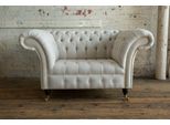 Poltrona Divano Tappezzeria Divano Tessile Chesterfield Divani 1,5 Posti Singolo Bianco