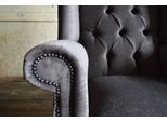 Poltrona Ad Ala Divano Monoposto Divano Relax Rivestimento Chesterfield Velluto Pelle Tessuto