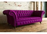 Divano Chesterfield In Velluto 3 Posti Di Design Viola Divano Divano Tessuto Tappezzeria Tessile