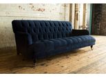Design Divano Blu 3 Posti Chesterfield Tessuto Divano Divano Tappezzeria Divani Nuovo Lusso