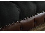 Divano Chesterfield Nero Divano Tappezzeria Sedute Tessuto Tessuto Pelle Divani Nuovo