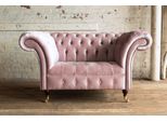 Poltrona Tappezzeria Mobili Chesterfield Rosa Divano Tessile Pelle Tessuto Divano Monoposto