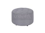 Sgabello Rotondo Di Design Poggiapiedi Imbottito Seduta Pouf Tessile Chaise Lounge Pufa