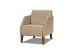 Poltrona Imbottita Di Lusso Beige A Un Posto, Poltrona Da Salotto Di Design