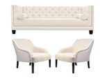 Poltrona Chesterfield Bianca Xxl Grande Tessuto Divani Mobili Creativi Nuovi Divani