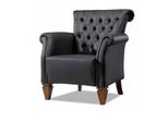 Poltrona Chesterfield Nera Poltrona Tv Di Design Poltrona Imbottita