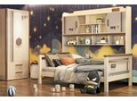 Camera Dei Bambini Set Di 2 Pezzi Letto A Soppalco Armadio Lucido Mobili Per La Camera Dei Giovani Nuovo
