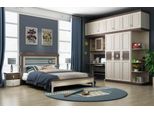 Camera Da Letto Set Completo Letto Comodino Cassettiera 6 Pezzi Design Mobili In Legno Set