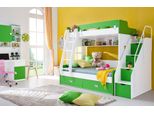 Letto Giovanile Scrivania Armadio Verde Nuovo Camera Dei Giovani Camera Dei Bambini Set Completo