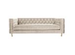 Beige Mobili 4 Posti Nuovo Divano Chesterfield Velluto Xxl Grande Tessuto Divani Nuovi