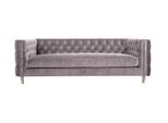 Divano Chesterfield Taupe Mobili 4 Posti Nuovo Xxl Grande Tessuto Tessuto Divano Tappezzeria