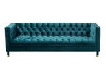 Divano Chesterfield Blu Divani In Tessuto Divano Mobili 4 Posti Xxl Grande Nuovo