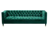 Verde Chesterfield Mobili Creativi 4 Posti Nuovo Divano Divani Tessile Tessuto Divani